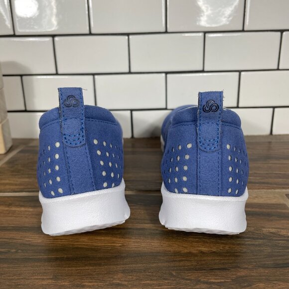 Clarks Step AllenaSea Womens Size 7 Shoes Blue Slip On Cloudsteppers Flats - Picture 4 of 12